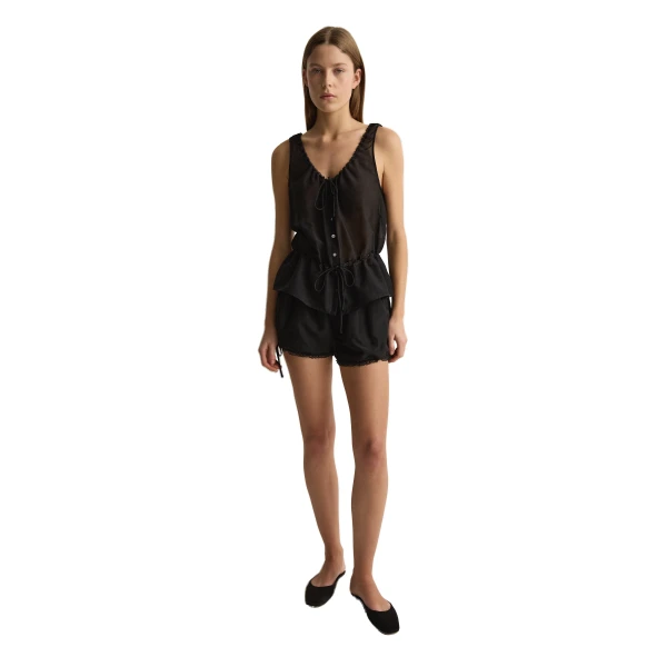 Posse Estelle Top in Black, Tops in Black, view 3