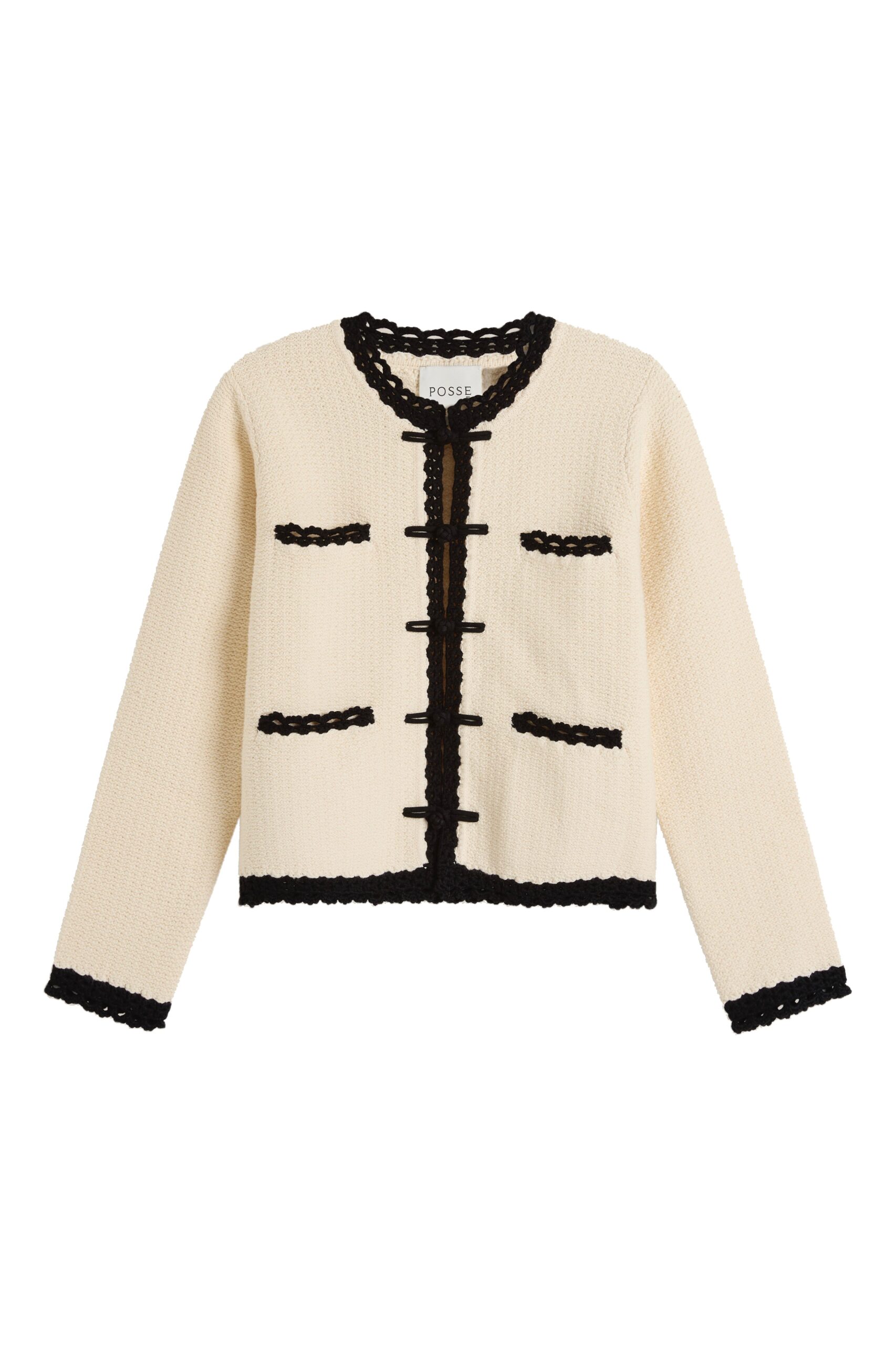 posse-Hattie-Jacket-in-Cream-Black-Jackets-Multicolour-coveti Posse Hattie Jacket in Cream Black, Jackets in Multicolour