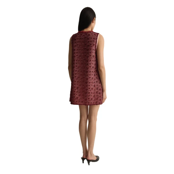 Posse Sofia Mini Dress in Wine, Dresses in Red, view 6