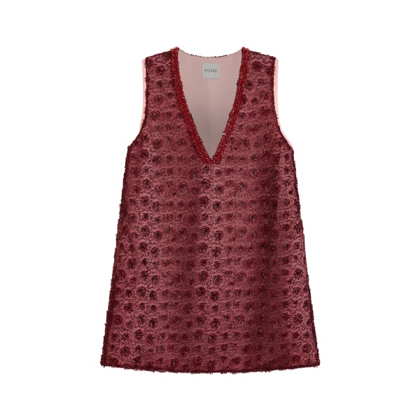 Posse Sofia Mini Dress in Wine, Dresses in Red