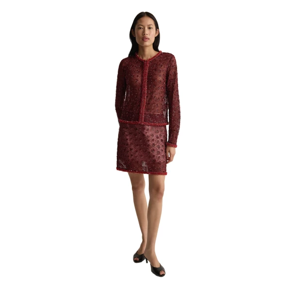 Posse Sofia Top in Wine, Tops in Red, view 3