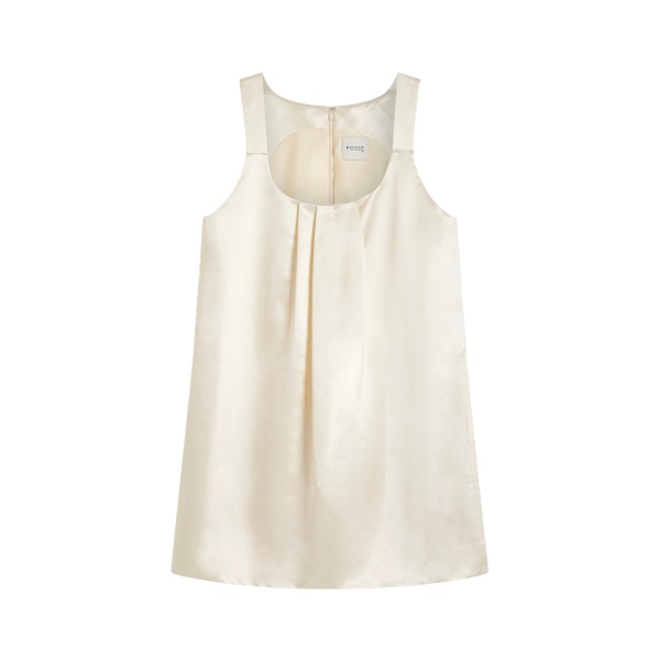 Posse Verity Mini Dress in Cream, Dresses in Ivory