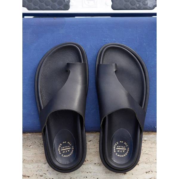 Black ATP Atelier comfy sandals