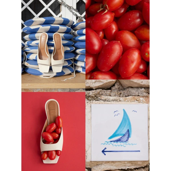 Ivory ATP Atelier kitten heel mules