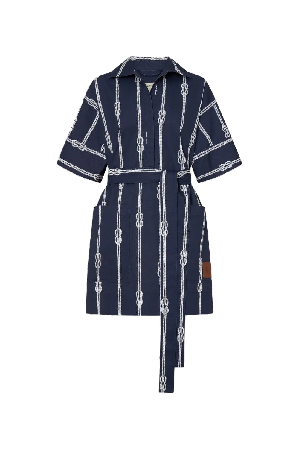 Rope Print Sailor Dress North Sea
