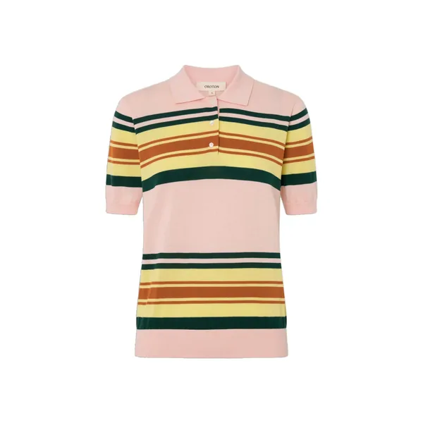 Multi Stripe Knit Polo Multi