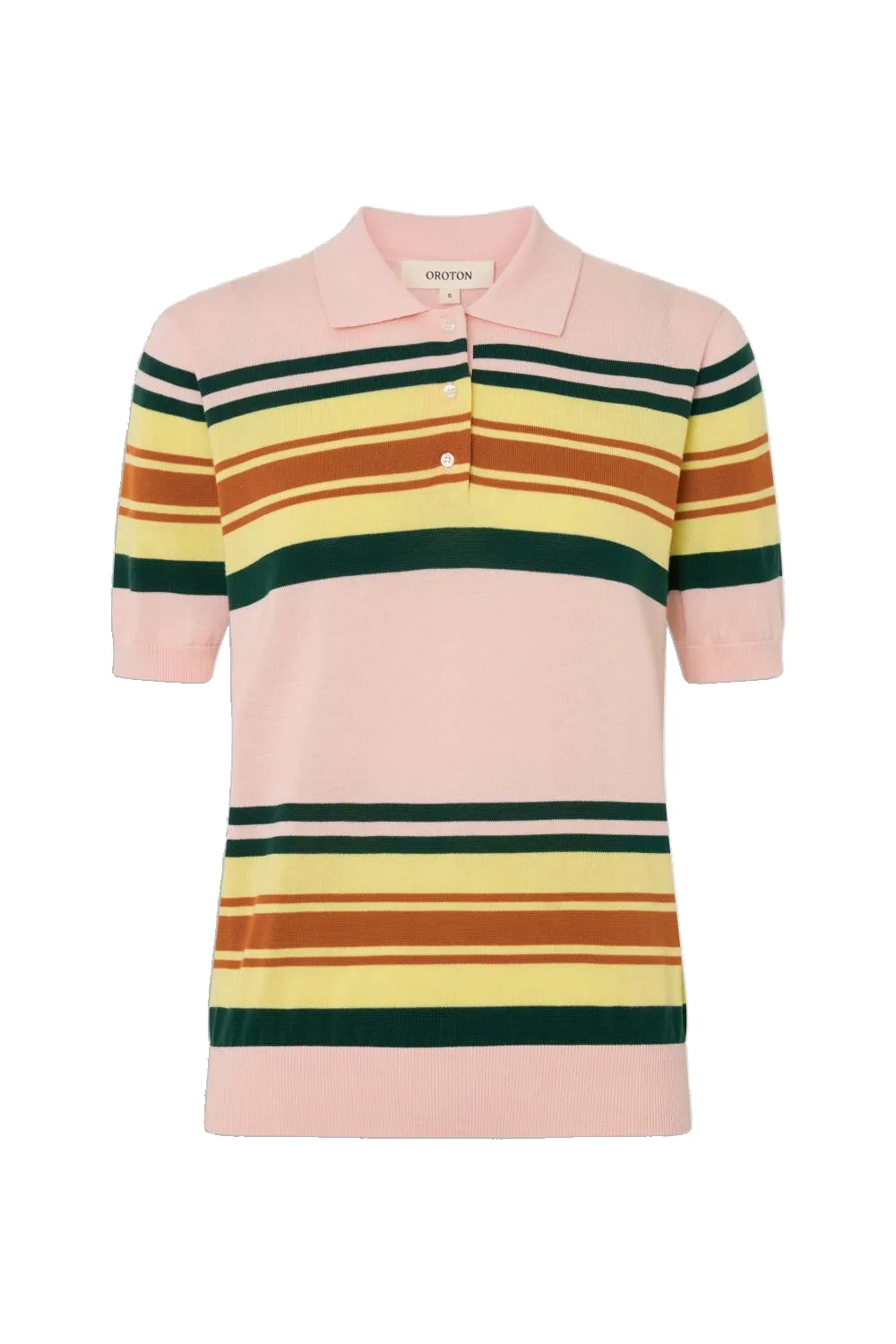 Multi Stripe Knit Polo Multi