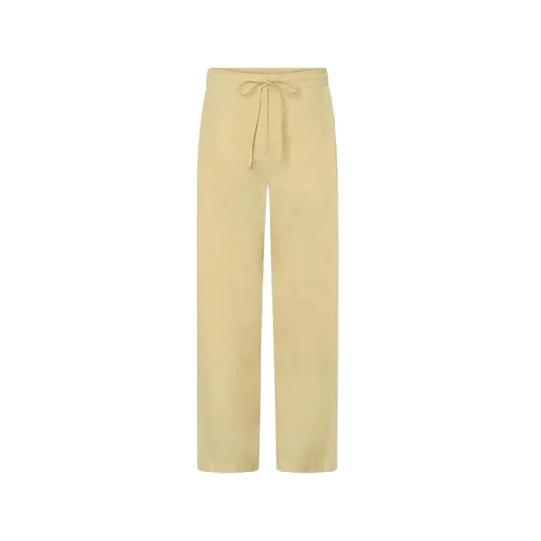 Barrel Leg Cotton Pant Wheat