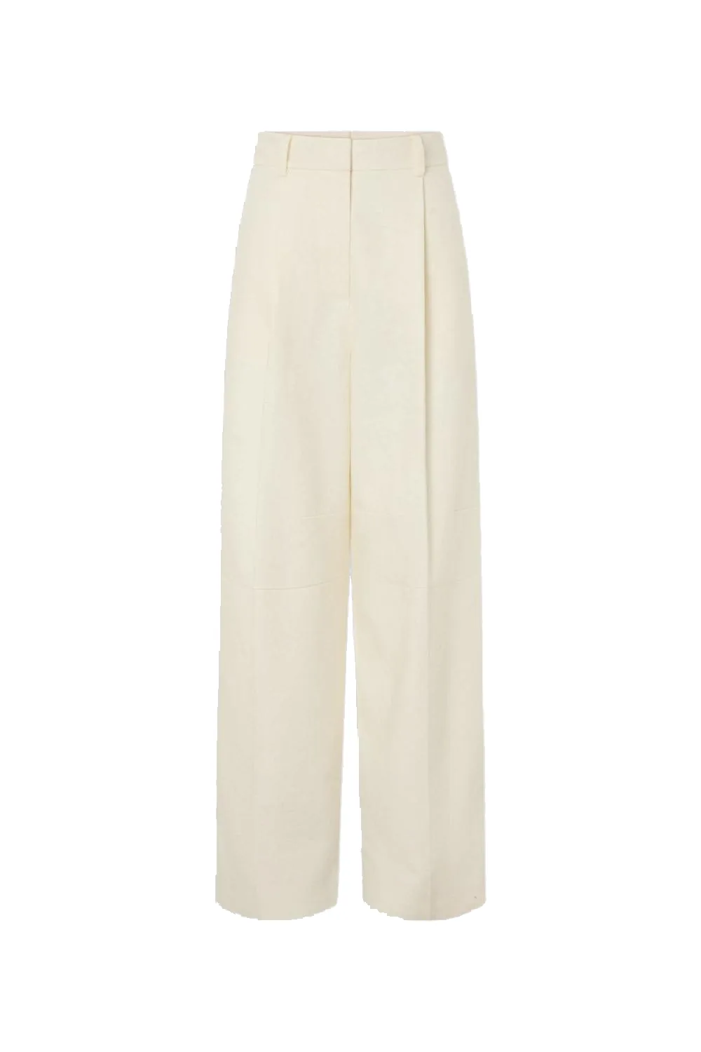 Barrel Leg Tuxedo Pant Soft Cream