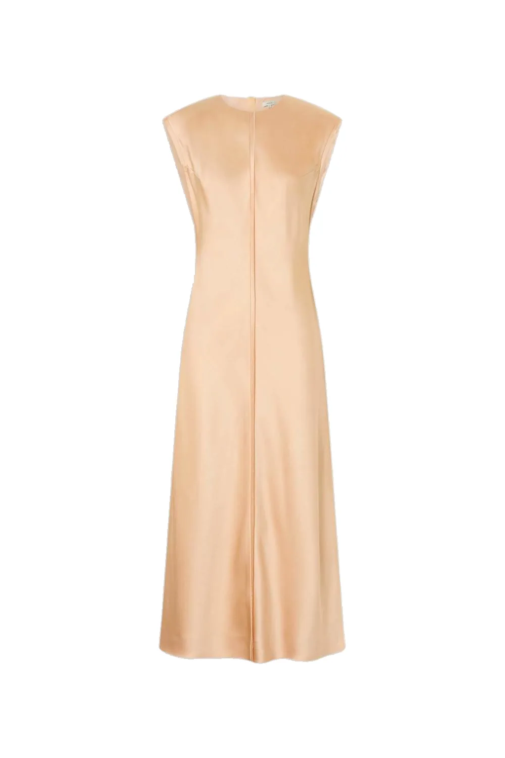 Double Satin Sheath Dress Peach