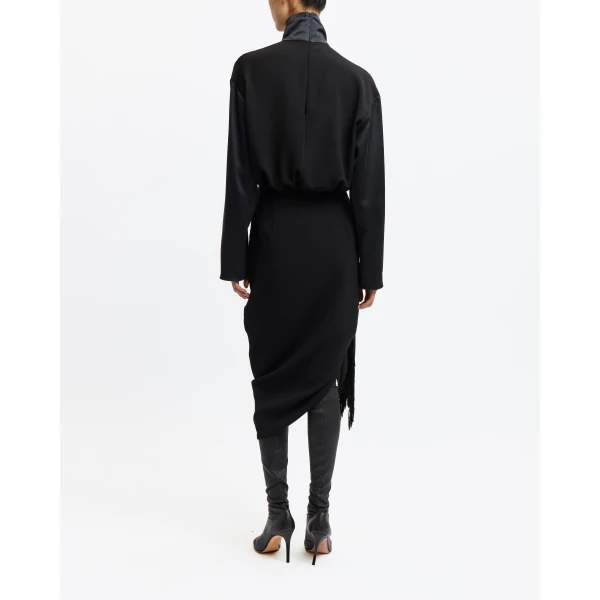 Crepe skirt