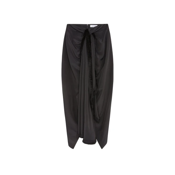 Tanaro Midi Skirt in Black