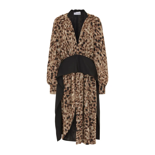 Tilde Midi Dress in Leopard Speckle