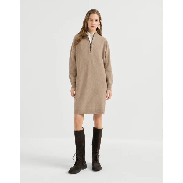 Rib knit dress