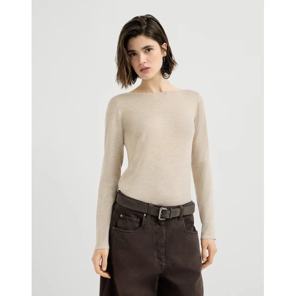 Cashmere and silk lightweight sweater