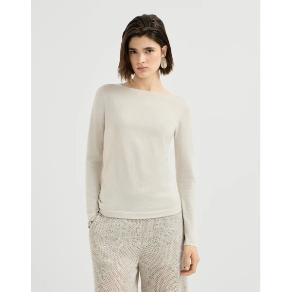 Cashmere and silk lightweight sweater