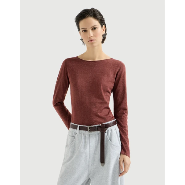 Cashmere and silk lightweight sweater
