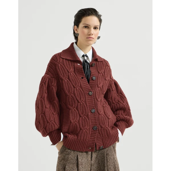 Heritage cable cardigan