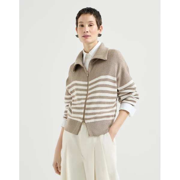 Sparkling cotton cardigan