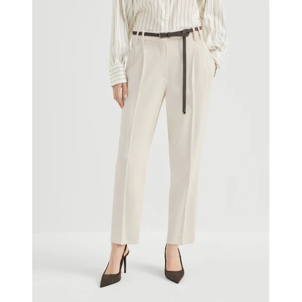 Slouchy trousers with monili