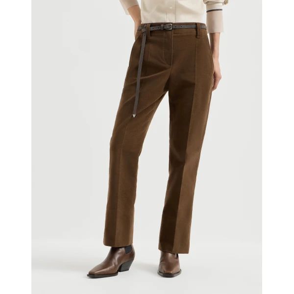 Moleskin cigarette trousers