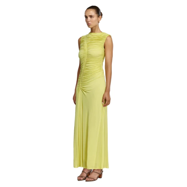 Acler Gillan Maxi Dress in Limeade, view 2