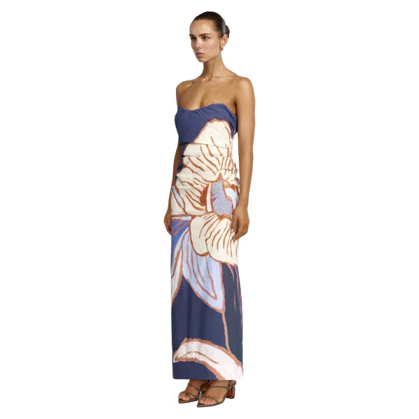 Acler Glider Maxi Dress in Midnight Eclipse, view 2