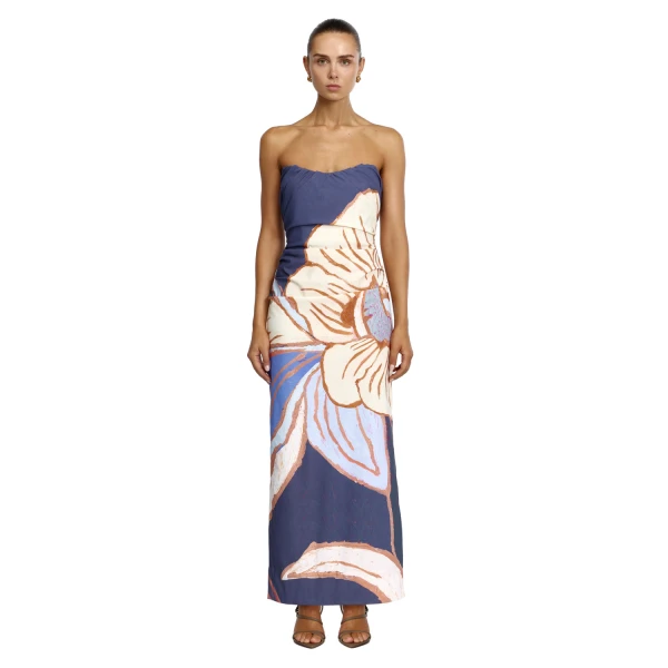 Acler Glider Maxi Dress in Midnight Eclipse