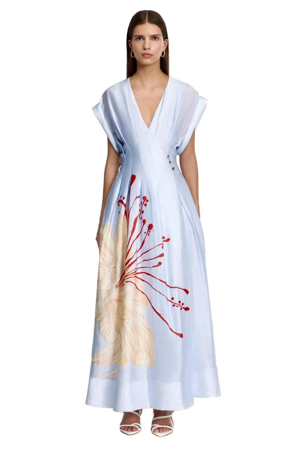 Acler Huxtable dress Australia Signature Dresses – Luxury Shoes Acler Huxtable Maxi Dress in Sky Bloom