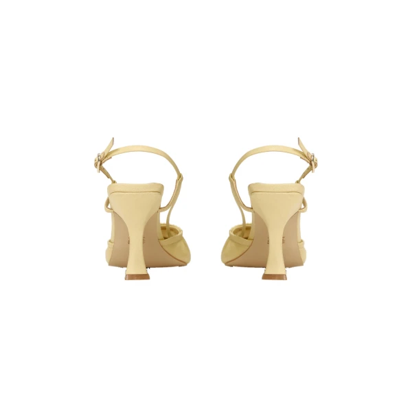 Yellow Acler Leeroy Heel in Buttercream, view 4 | Heels