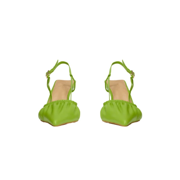 Green Acler Leeroy Heel in Cardamom, view 2 | Heels
