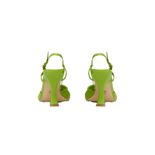 Green Acler Leeroy Heel in Cardamom, view 4 | Heels
