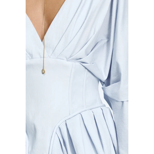 Acler Lomatta Mini Dress in Blue Melt, view 4