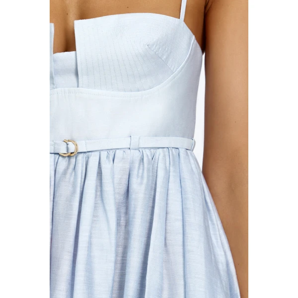 Acler Madlo Maxi Dress in Blue Melt, view 4