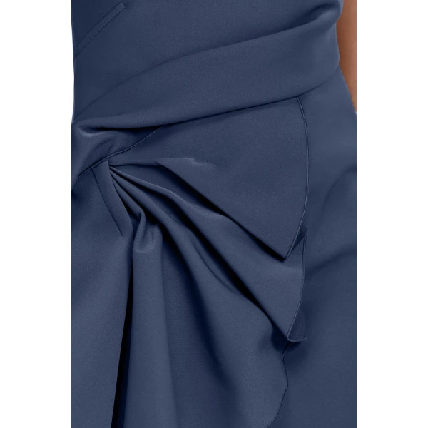 Acler Overlord Mini Dress in Deep Sky, view 4