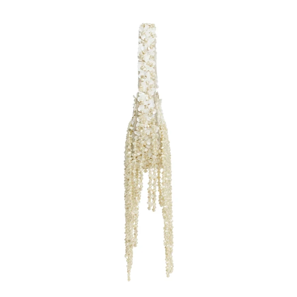 Ivory Acler Pearl Medium Birch Bag in Antique Pearl, view 3 | Totes & Top-Handle Bags