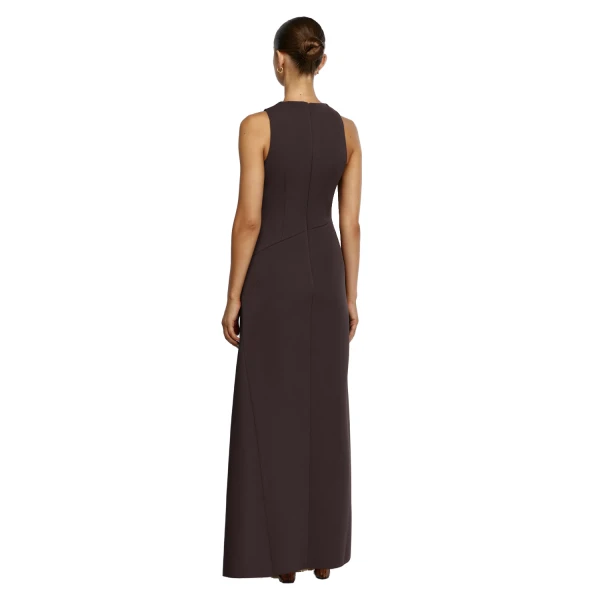 Acler Pellat Maxi Dress in Ganache, view 3