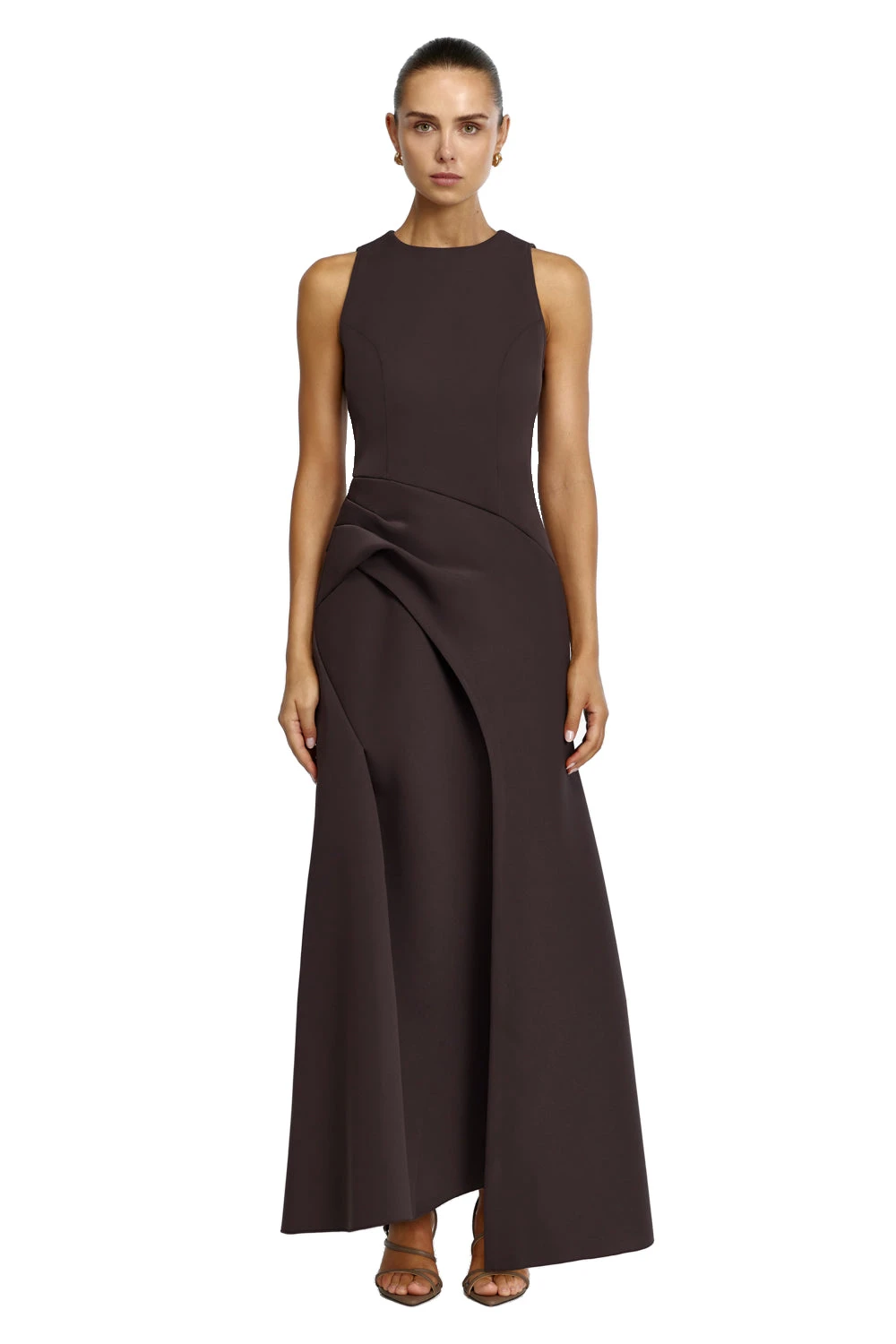 Acler Pellat dress Australia Signature Dresses – Luxury Shoes Acler Pellat Maxi Dress in Ganache