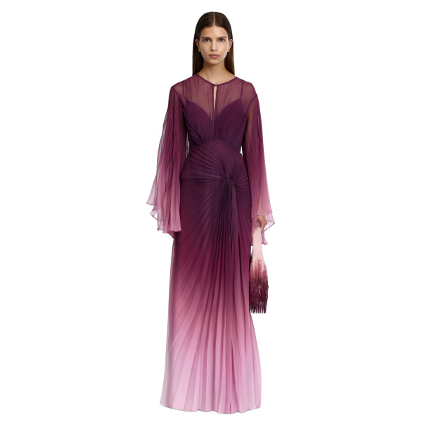 Multicolour Acler Primula Maxi Dress in Bordeaux Haze | Maxi Dresses