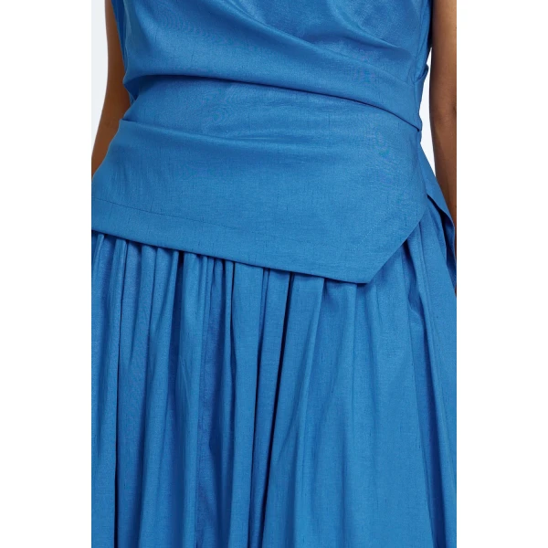 Acler Robakker Maxi Dress in Iris Blue, view 4