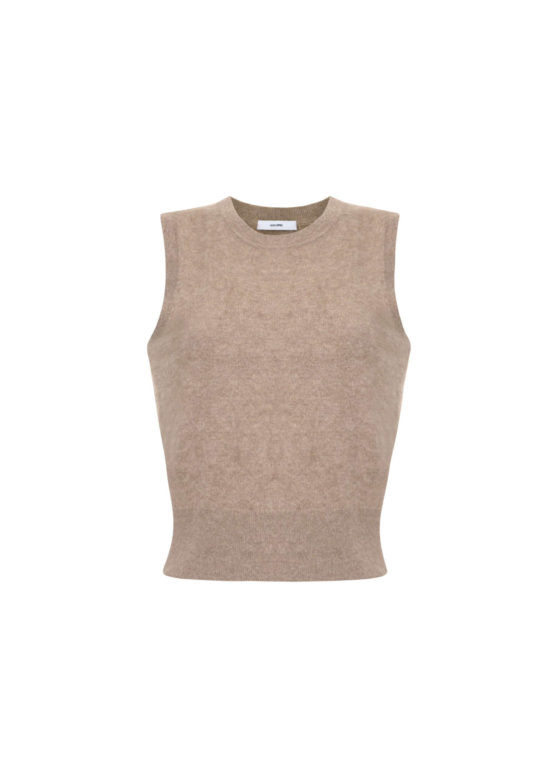Adam Lippes Ava Shell in Brushed Cashmere, Barley Adam Lippes Ava Shell in Brushed Cashmere, Barley | Sweaters | Luxury Shoes