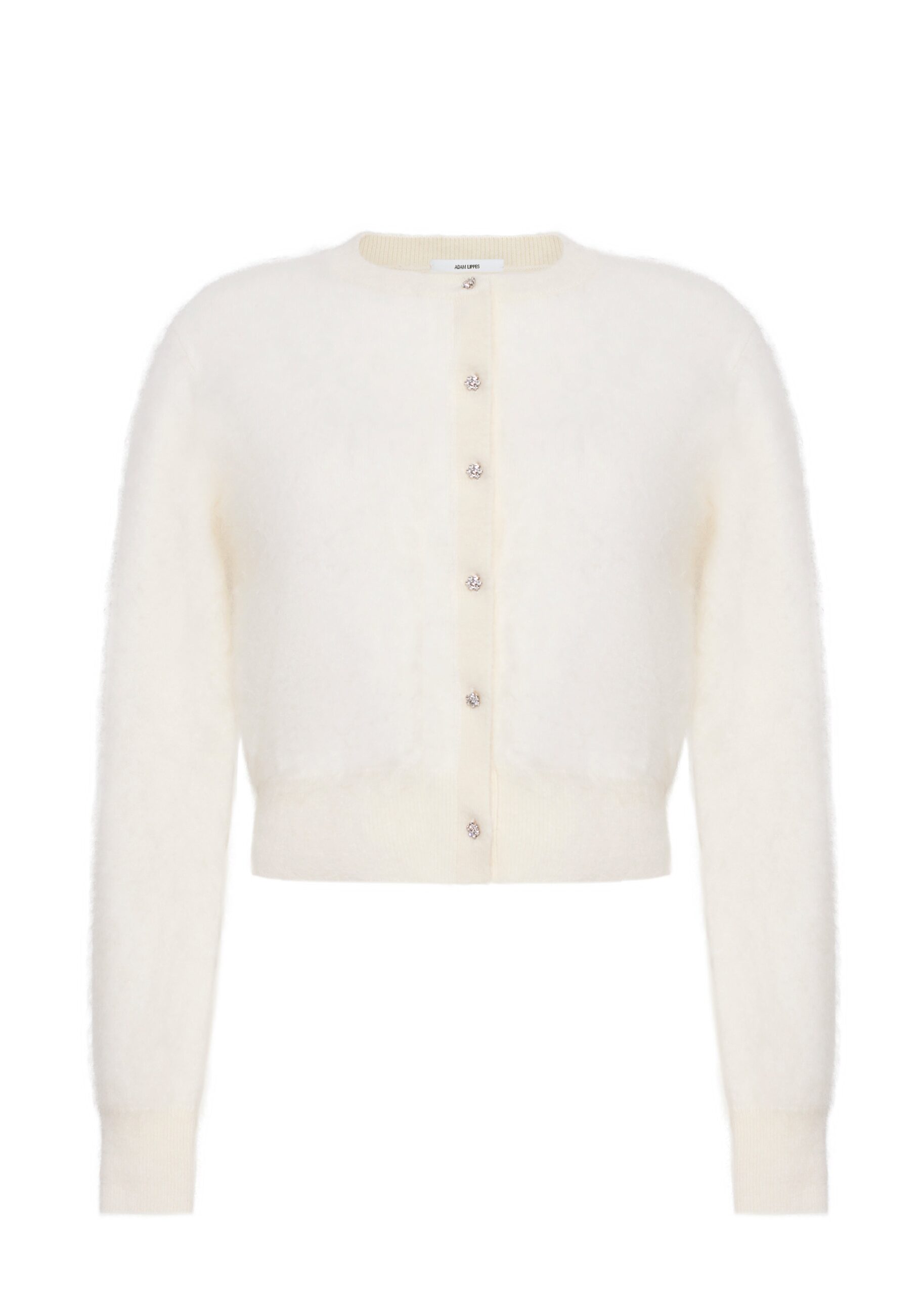 Adam Lippes Cruz Cardigan Knit in Brushed Cashmere, Ivory Adam Lippes Cruz Cardigan Knit in Brushed Cashmere, Ivory | Cardigan | Luxury Shoes