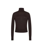 Adam Lippes Eve Knit in Fine Cashmere, Espresso | Sweaters | Luxury Shoes 