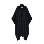 Adam Lippes Hesper Cape in Double-Face Cashmere, Black | Coats | Luxury Shoes 