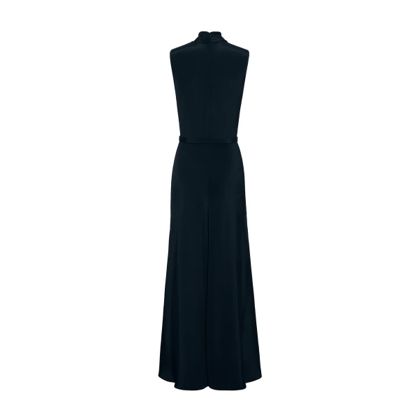 Adam Lippes Isolde Dress in Silk Crepe, Black