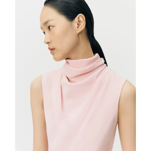 Adam Lippes Isolde Dress in Silk Crepe, Pink