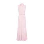 Adam Lippes Isolde Dress in Silk Crepe, Pink | Maxi Dresses | Luxury Shoes 