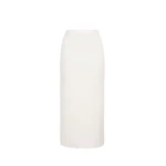 Adam Lippes Levi Skirt in Brushed Cashmere, Ivory | Midi Skirts | Luxury Shoes 