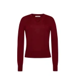 Adam Lippes Marilyn Knit in Fine Cashmere, Merlot | Sweaters | Luxury Shoes 