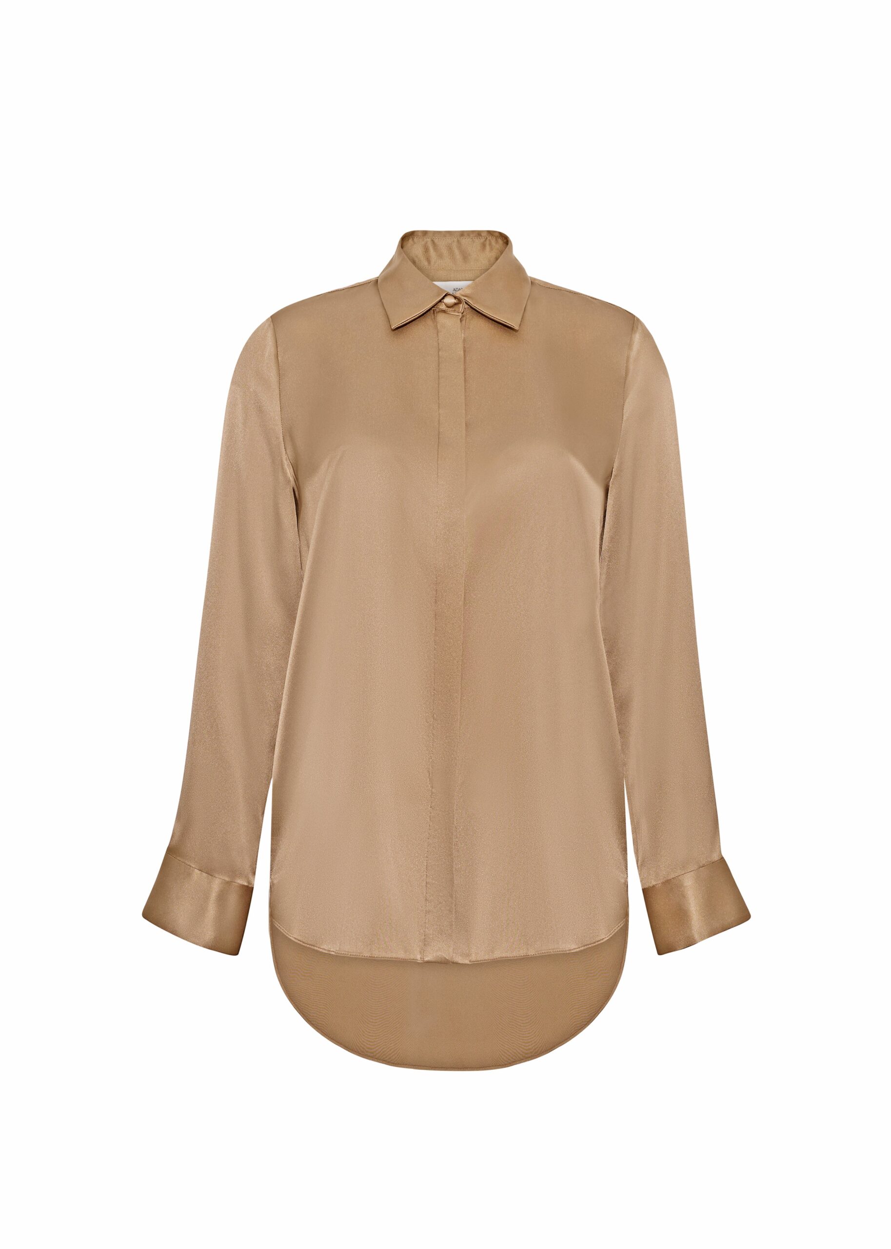 Adam Lippes Mathias Shirt in Silk Charmeuse, Bronze Adam Lippes Mathias Shirt in Silk Charmeuse, Bronze | Shirts | Luxury Shoes